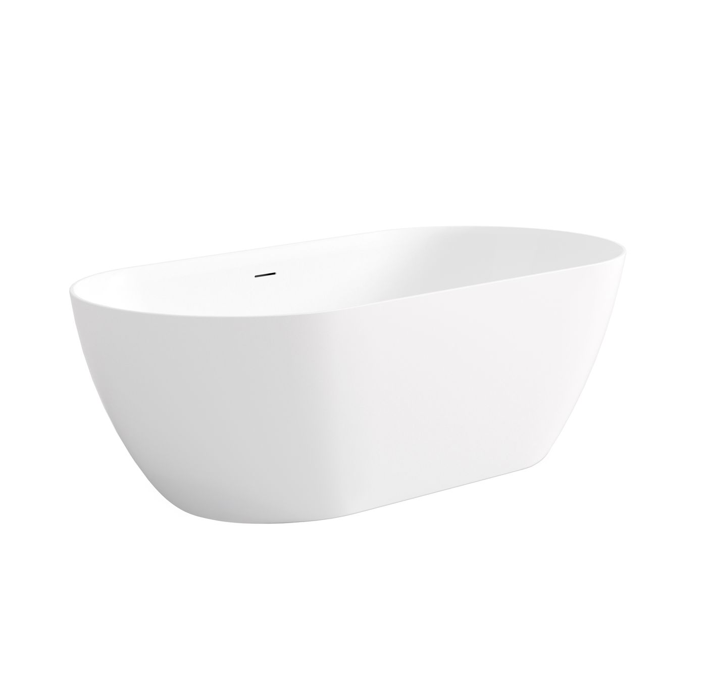 Otti Attica Manolo 1530 Matte White Bath with Overflow
