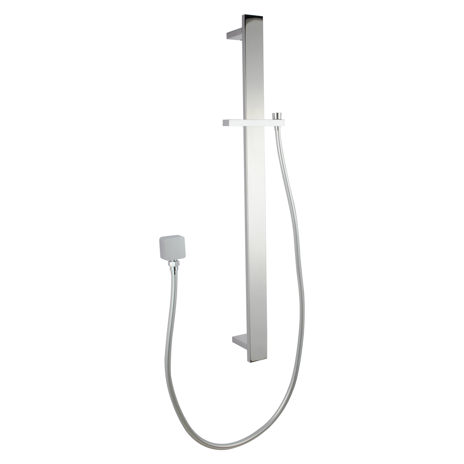Aquaperla Chrome Square Shower Rail