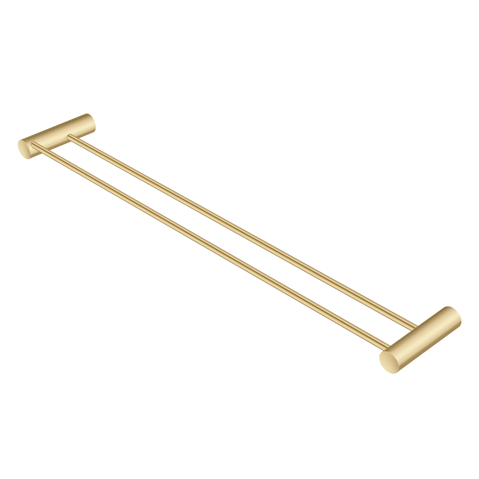 Aquperla Brushed Brass Double Towel Rail 600mm
