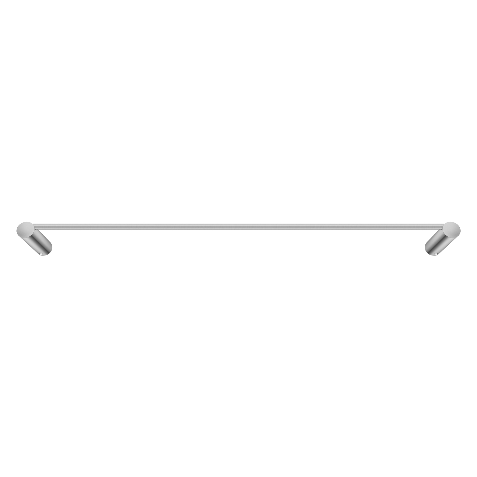Aquaperla Brushed Nickel Single Towel Rail 600mm