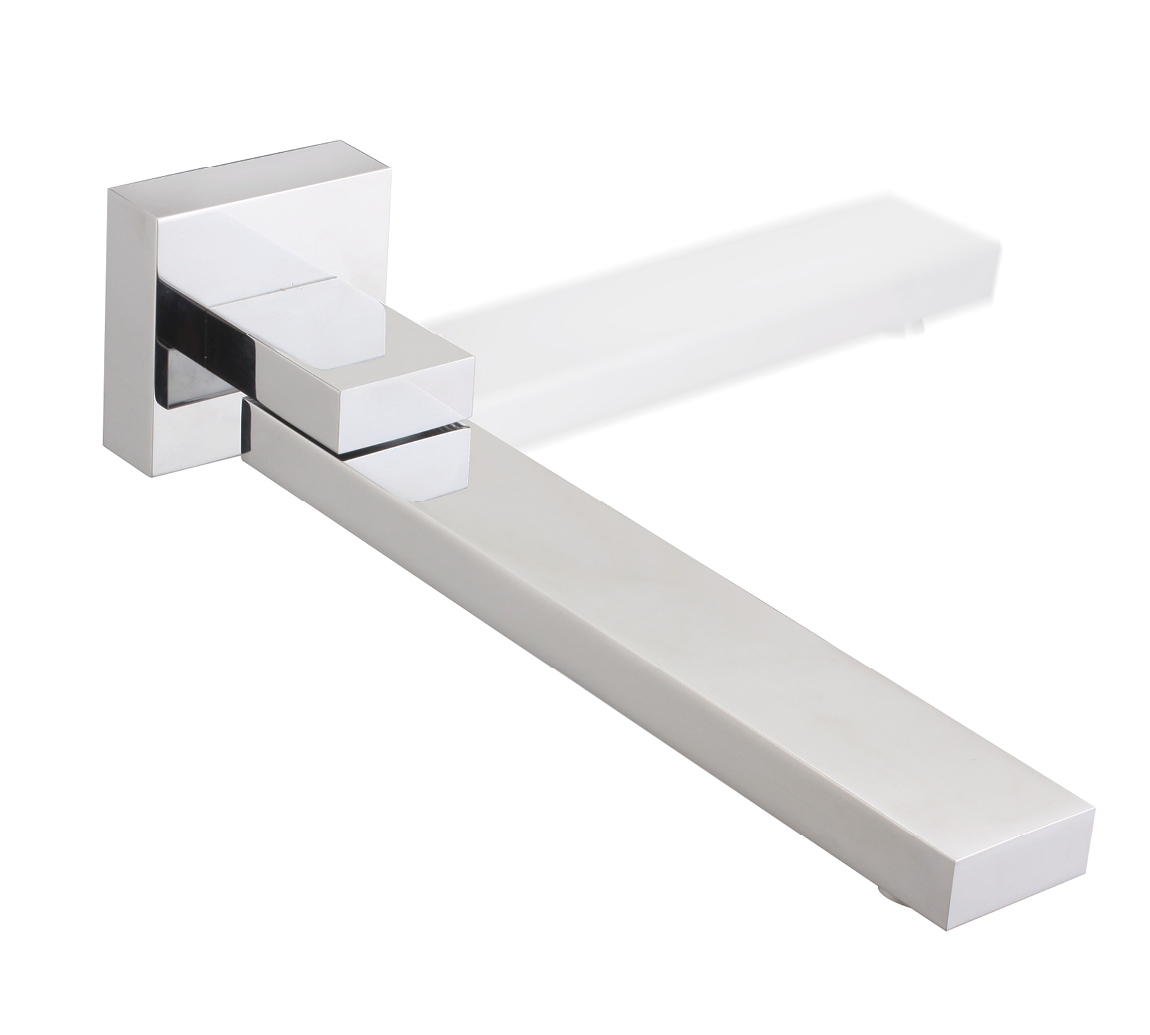 Chrome Bathtub/Basin Wall Swivel Spout