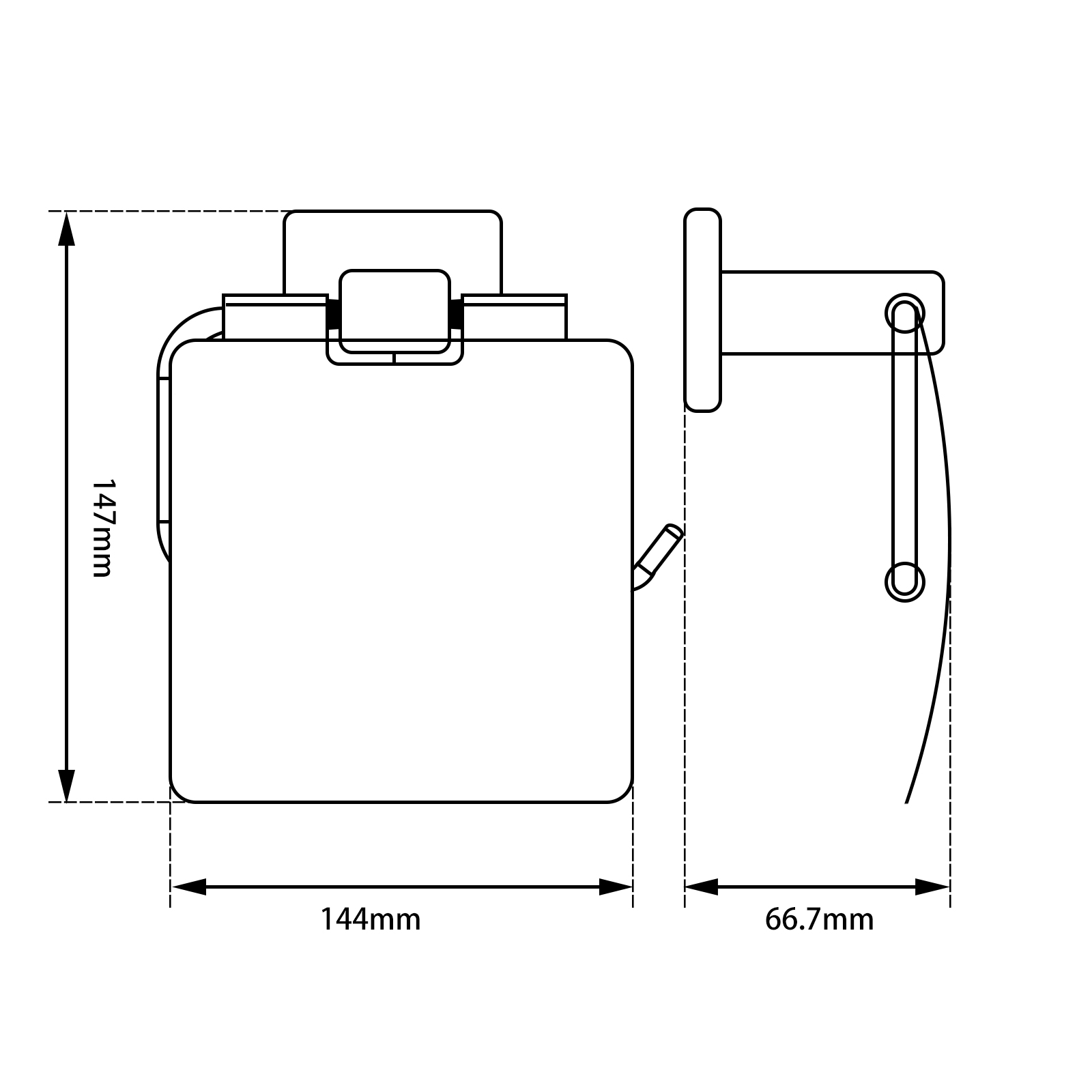 LUCID PIN - Toilet Paper Holder