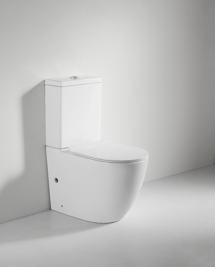 Anatolian Ceramic Toilet – White, Dual Flush, Tornado Rimless, Soft-Close Lid