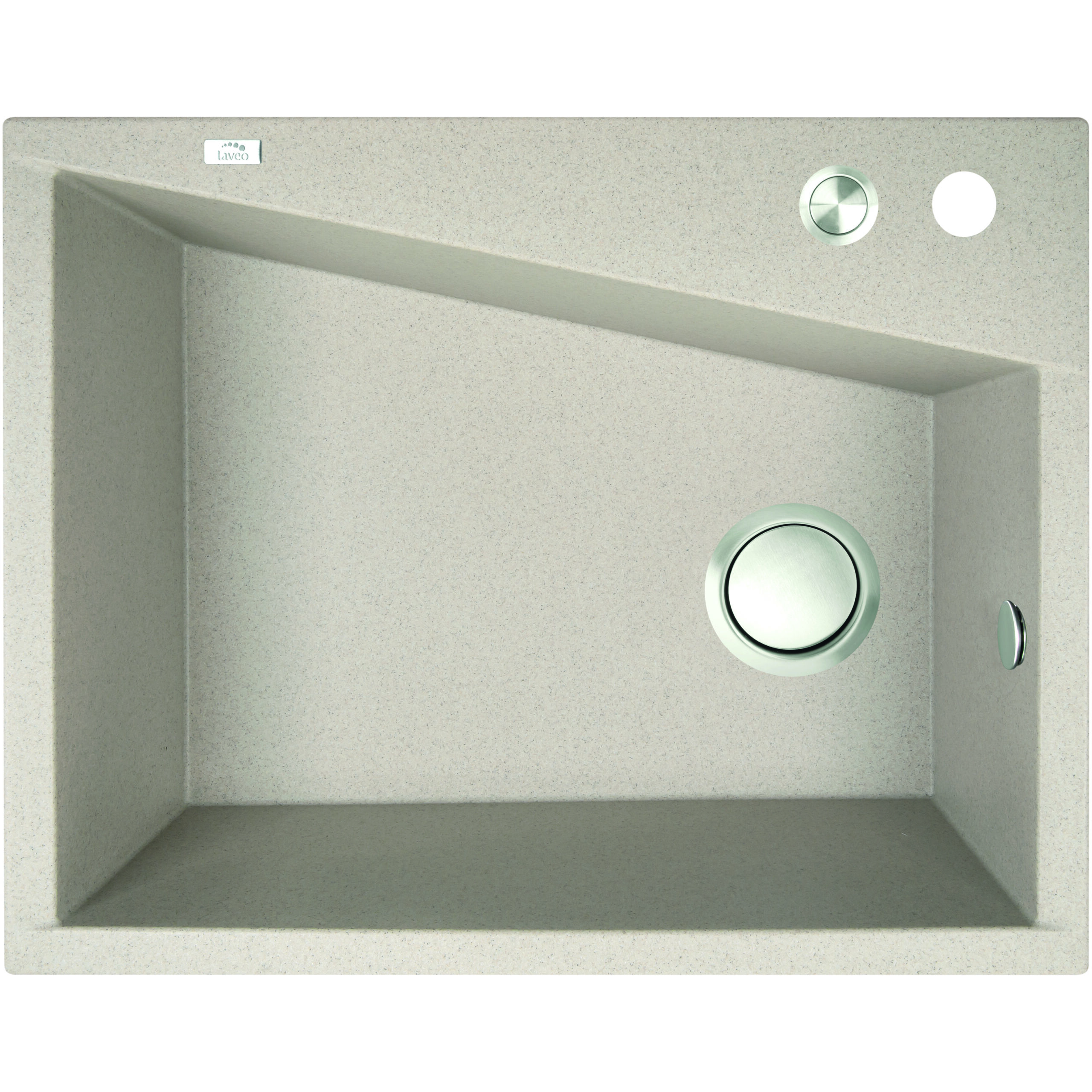 Laveo Grenada Beige Granite Double Bowl Stone Kitchen Sink 470600227mm(including Space Saving Siphon and Click-clack Plug)