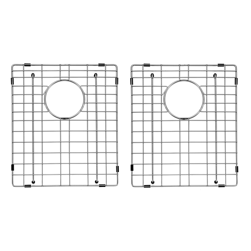 Aquaperla Round Corner Stainless Steel Gun Metal Grey PVD Coating Double Bowl with Drain Board Kitchen Sink(with Bottom Tray) 1160*460*230mm