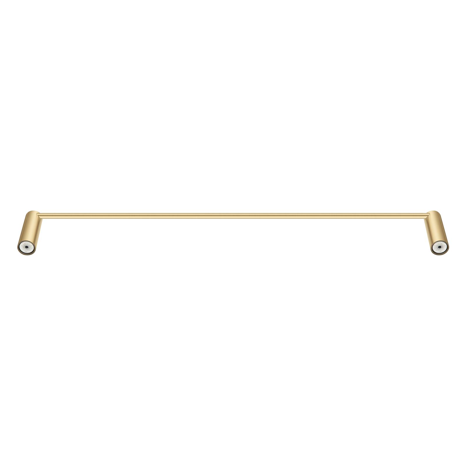 Aquaperla Brushed Brass Single Towel Rail 600mm