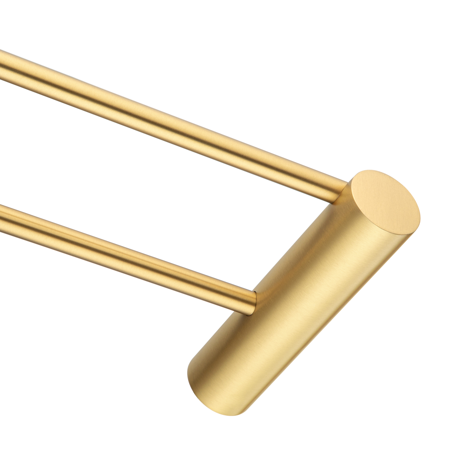 Aquperla Brushed Brass Double Towel Rail 600mm
