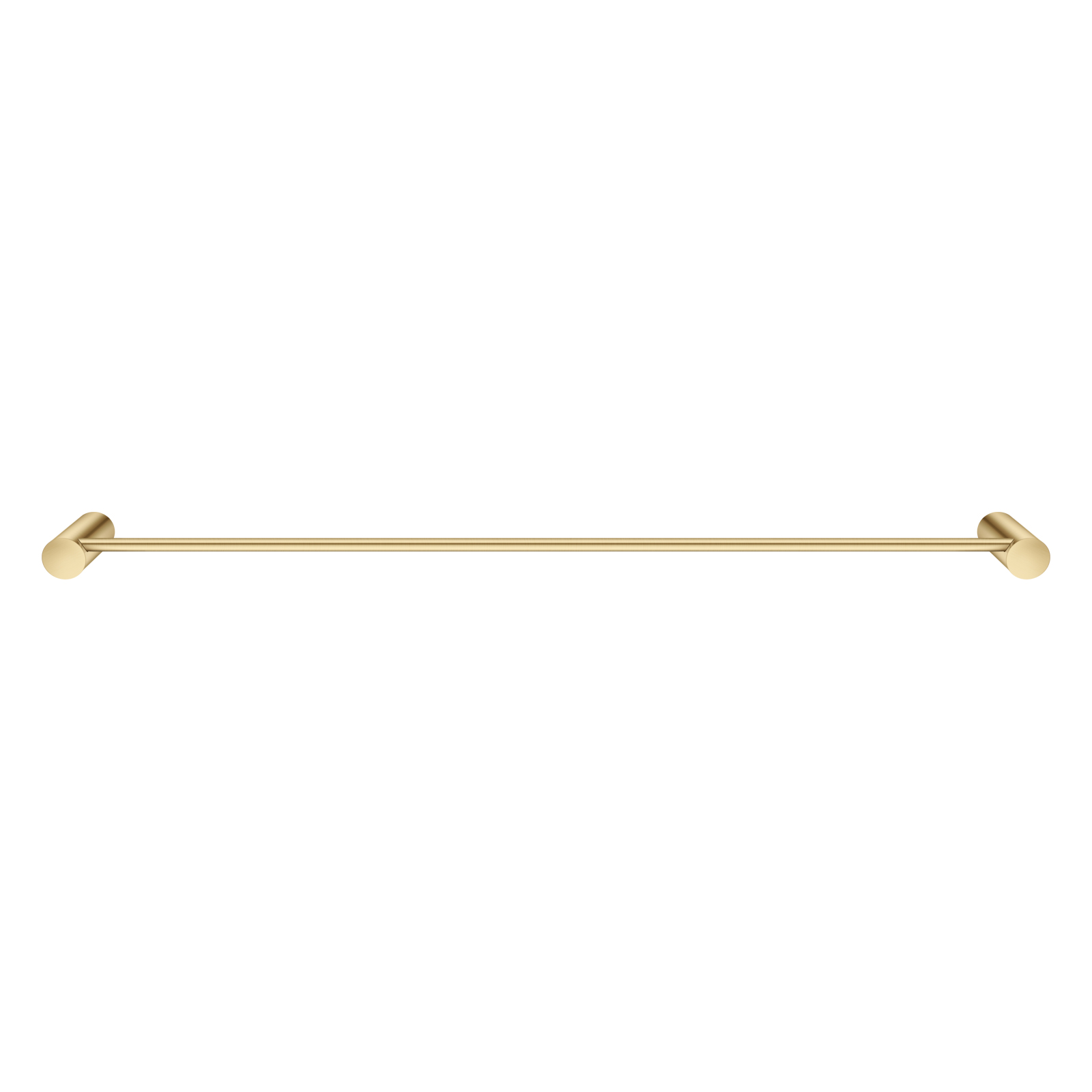 Aquaperla Brushed Brass Single Towel Rail 600mm