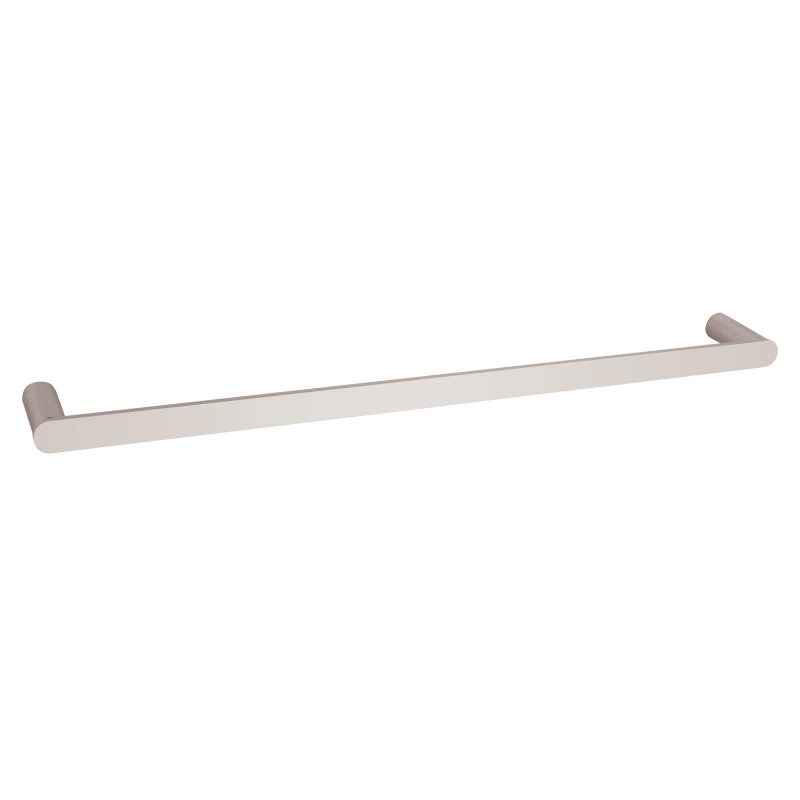 RUSHY - 800mm Brushed Nickel Single Towel Rail