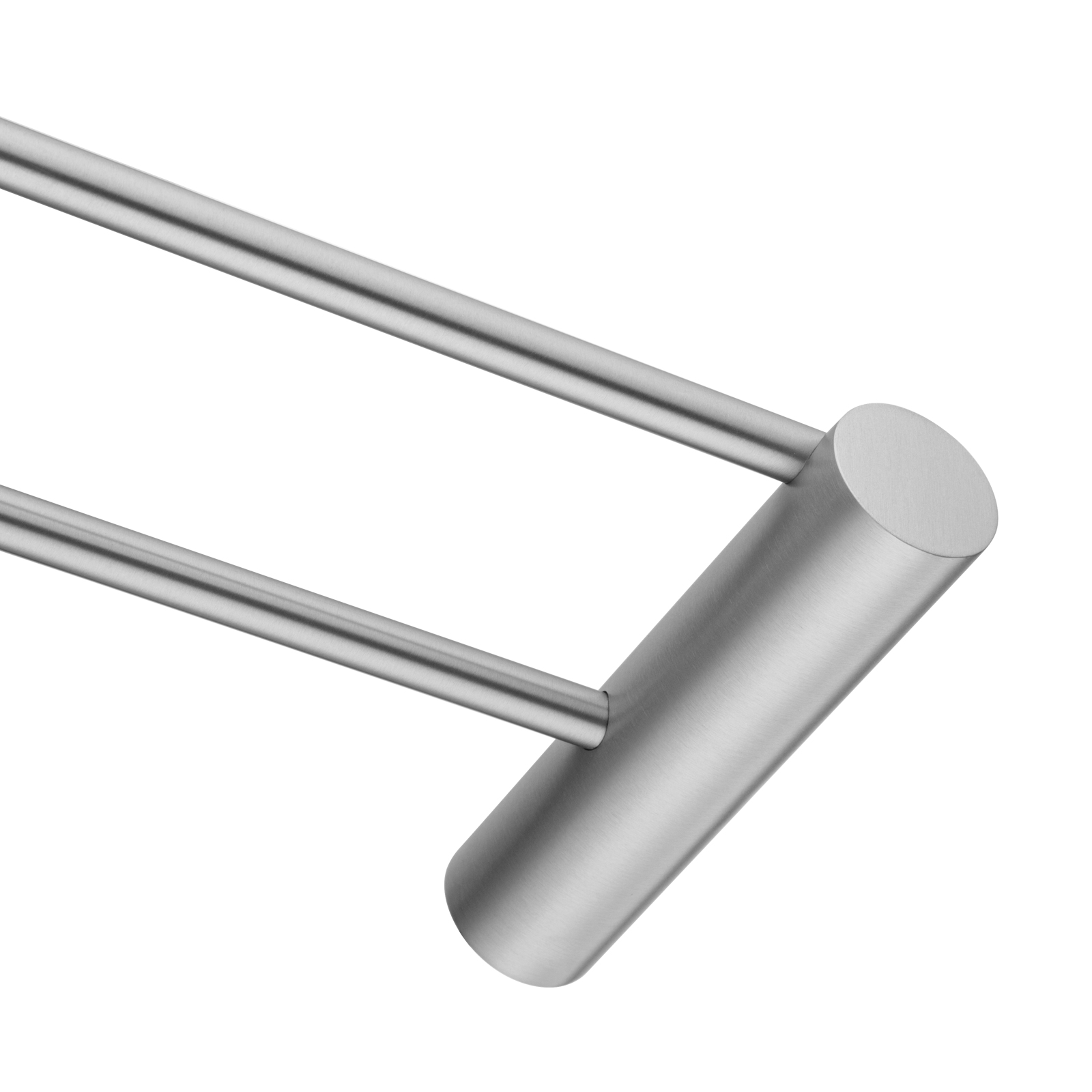 Aquperla Brushed Nickel Double Towel Rail 600mm