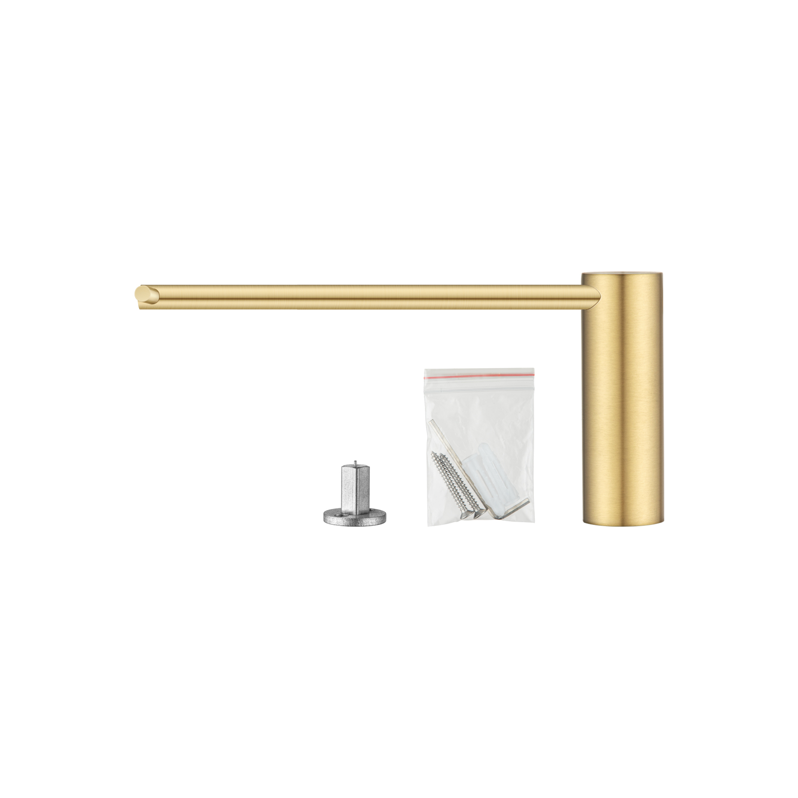 Aquaperla Brushed Brass Toilet Paper Holder