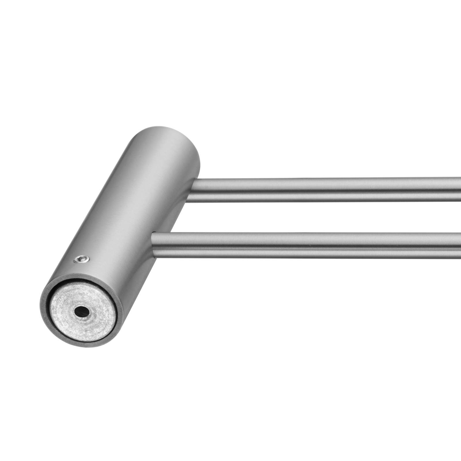 Aquperla Brushed Nickel Double Towel Rail 600mm