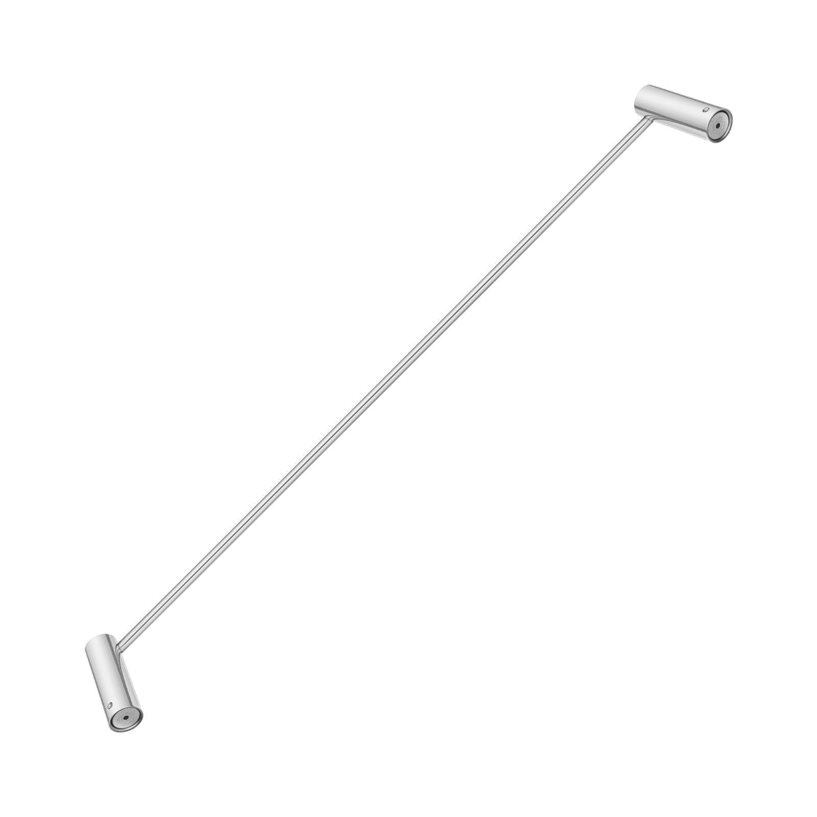 Aquaperla Chrome Single Towel Rail 600mm