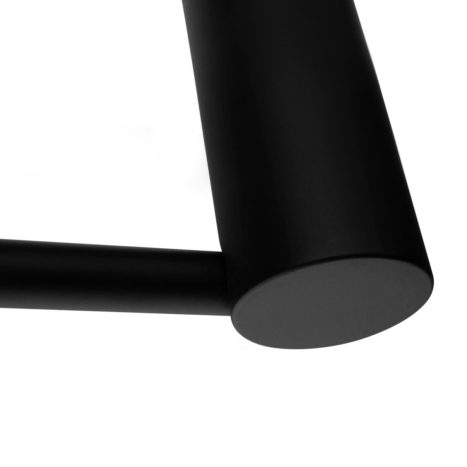 Aquaperla Black Single Towel Rail 600mm