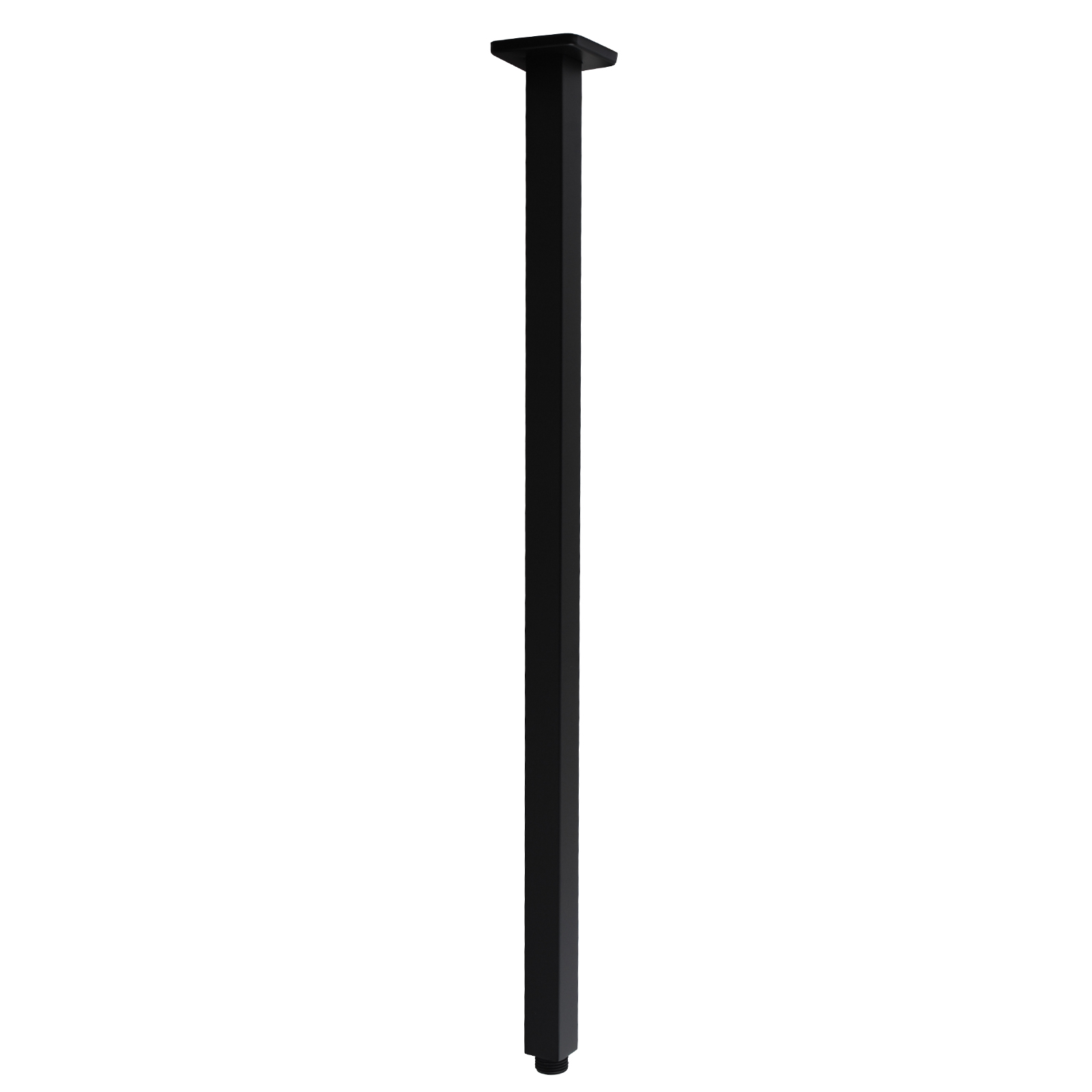 RUSHY Series Matte Black Ceiling Shower Arm (600 mm)