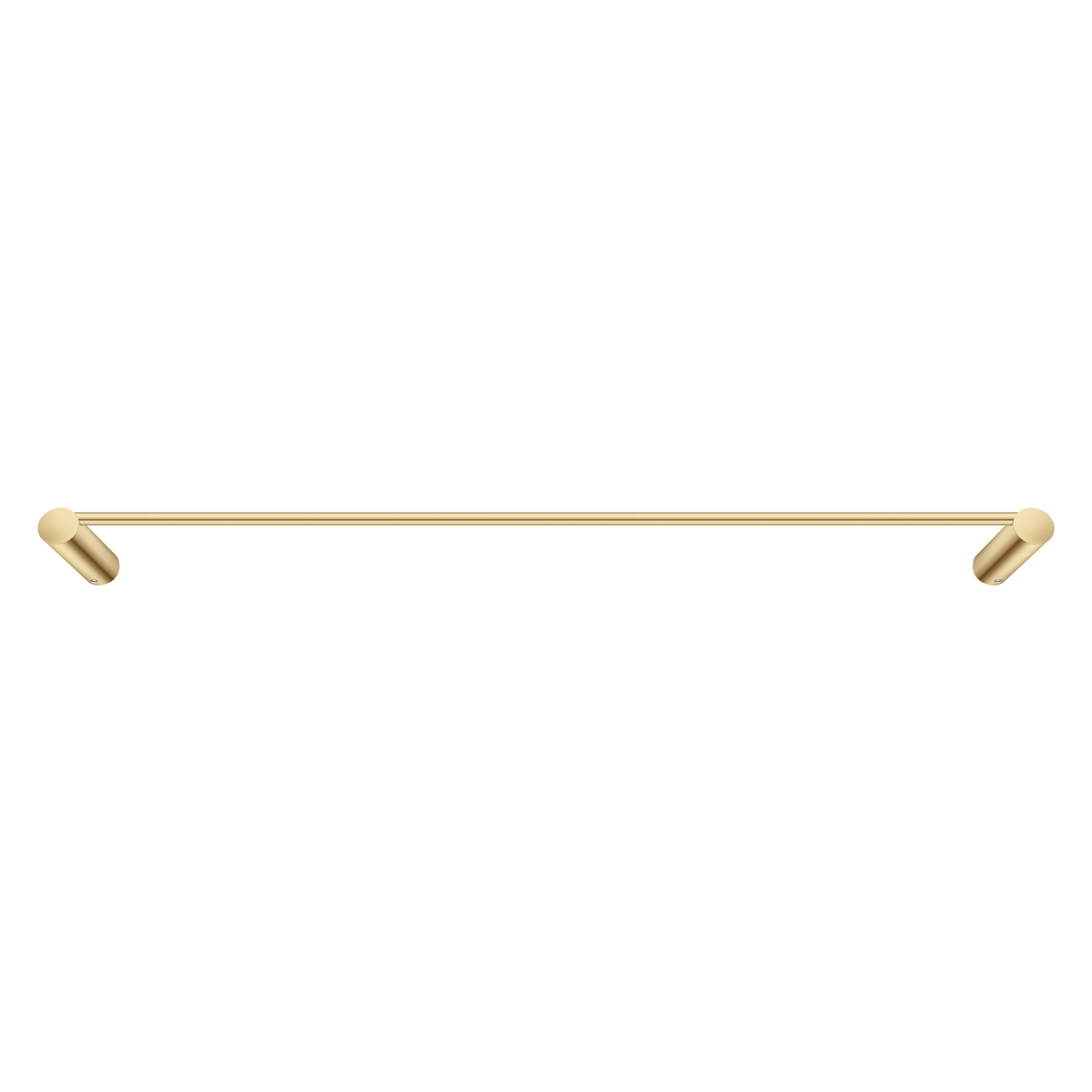 Aquaperla Brushed Brass Single Towel Rail 600mm