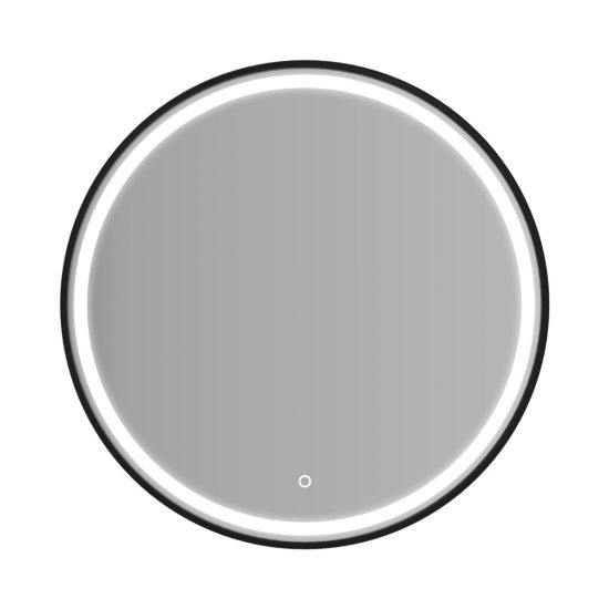 750*38mm 3 Lighting Options controlled with Touch Sensor Switch Frontlit Matte Black Aluminium Frame LED Lighting Dressing Mirror