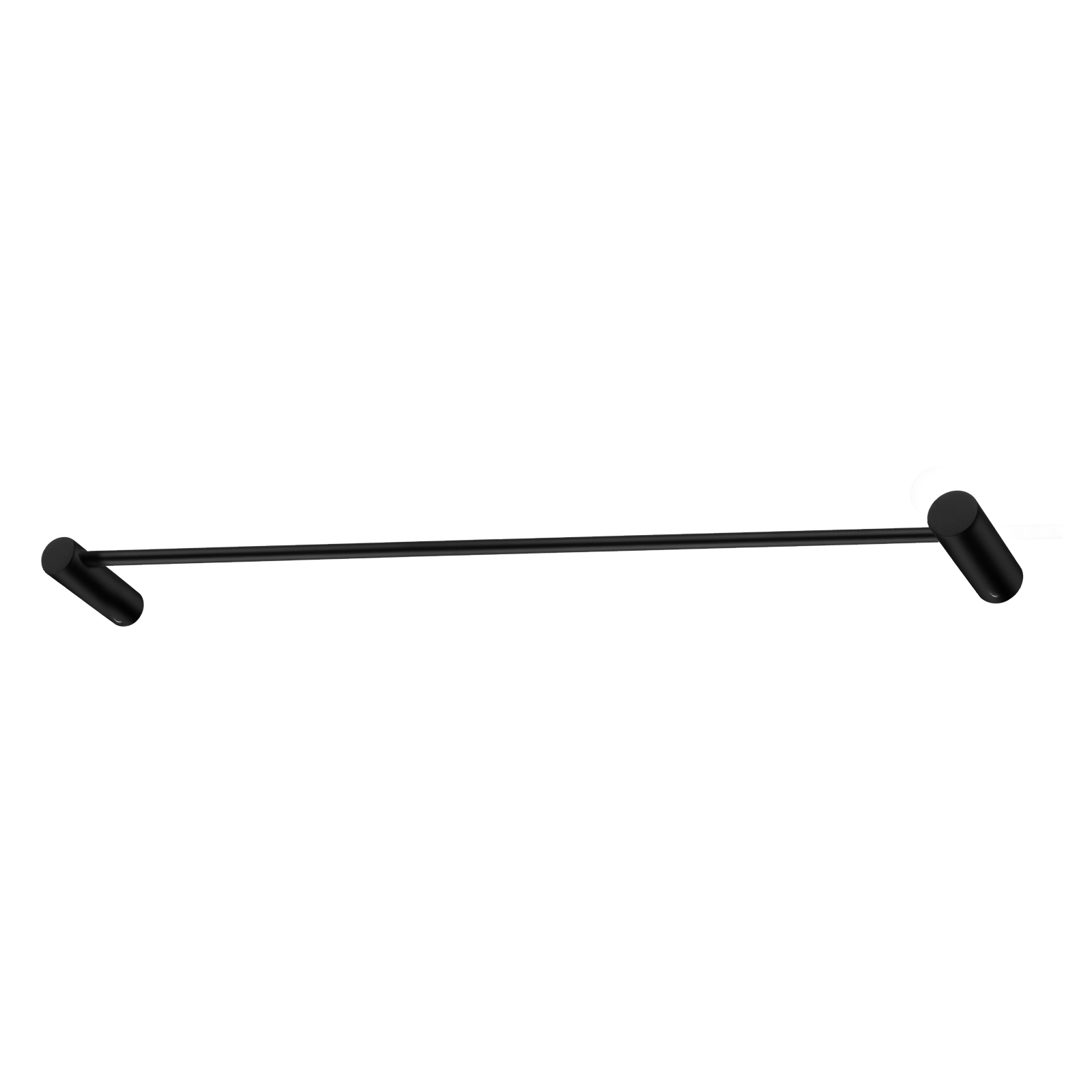 Aquaperla Black Single Towel Rail 600mm