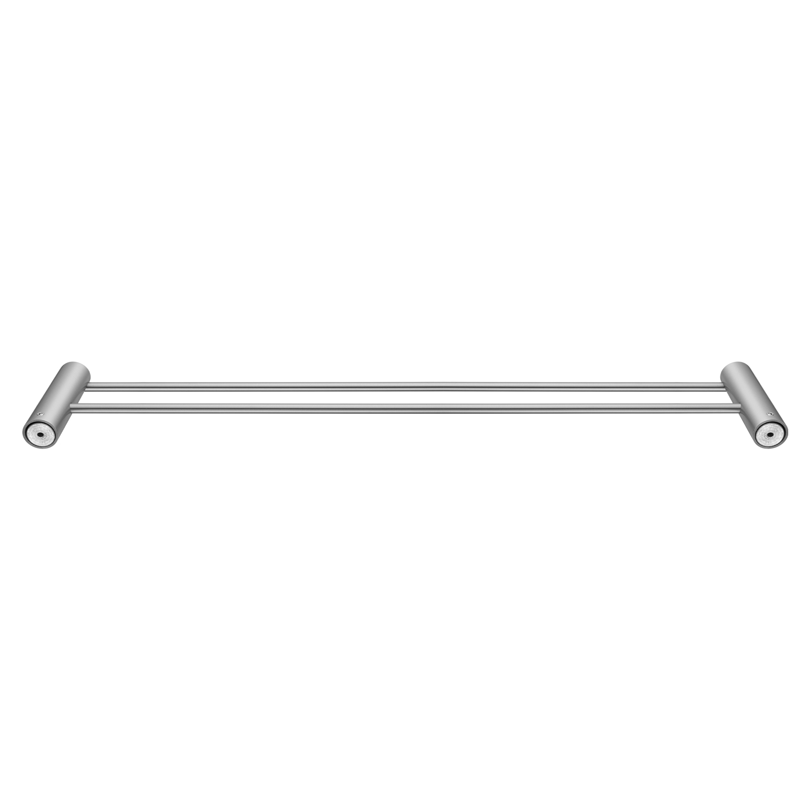 Aquperla Brushed Nickel Double Towel Rail 600mm