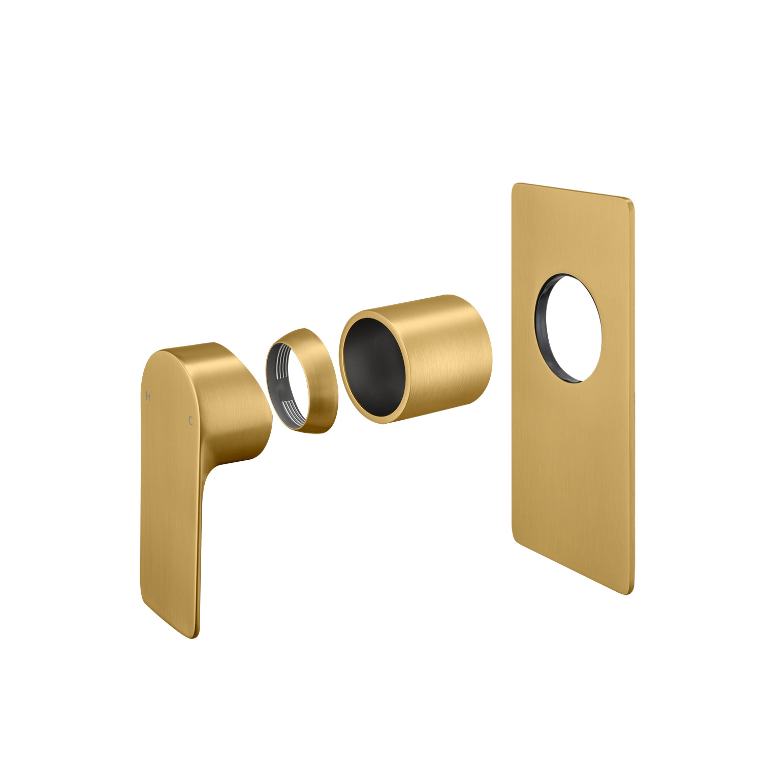 VOG - Brushed Brass Wall Mixer