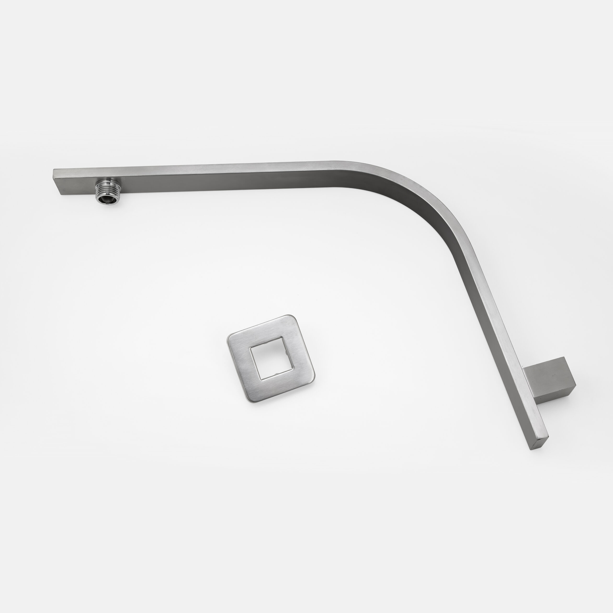 RUSHY Series Brushed Nickel Shower Arm (450 mm Wall Mounted)