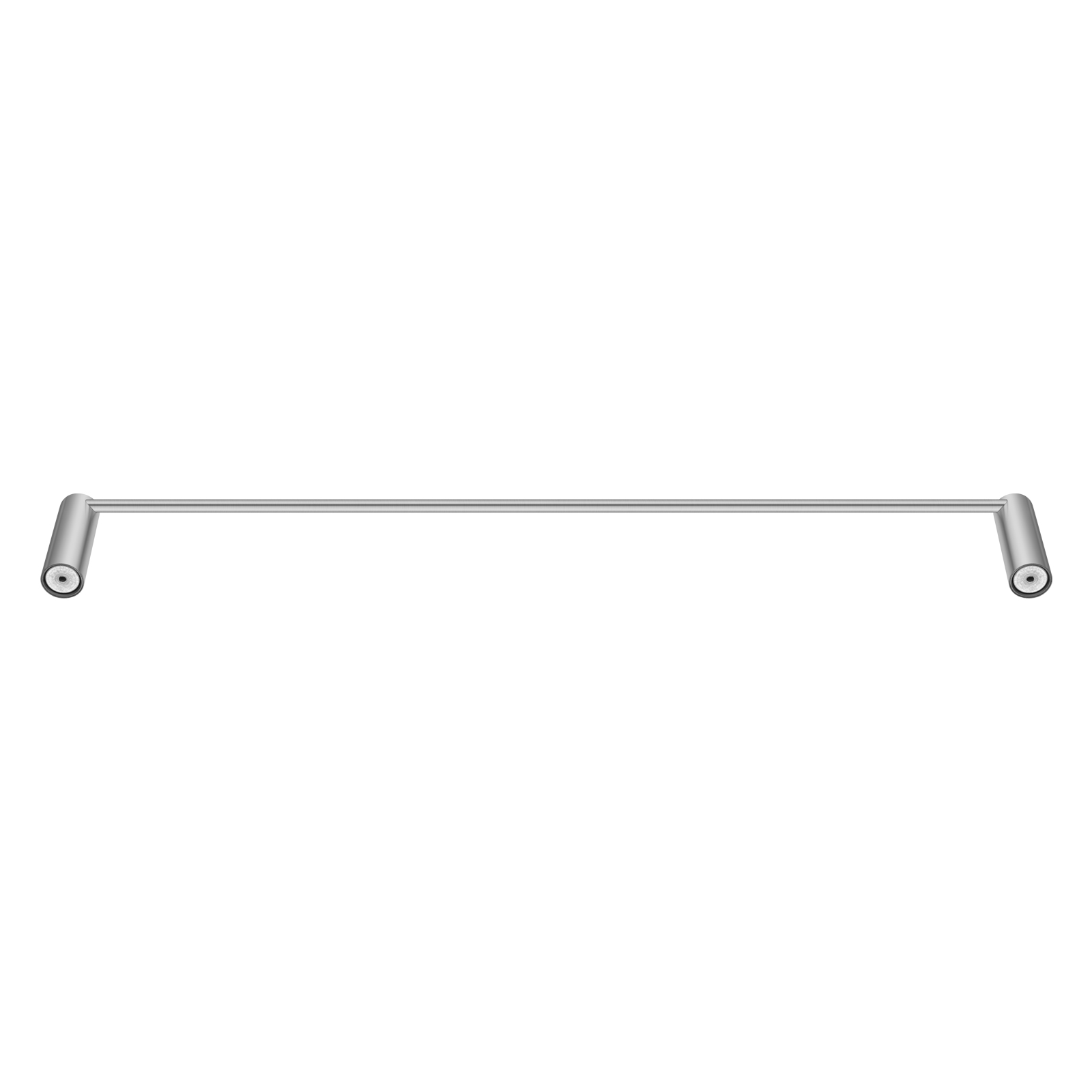 Aquaperla Brushed Nickel Single Towel Rail 600mm