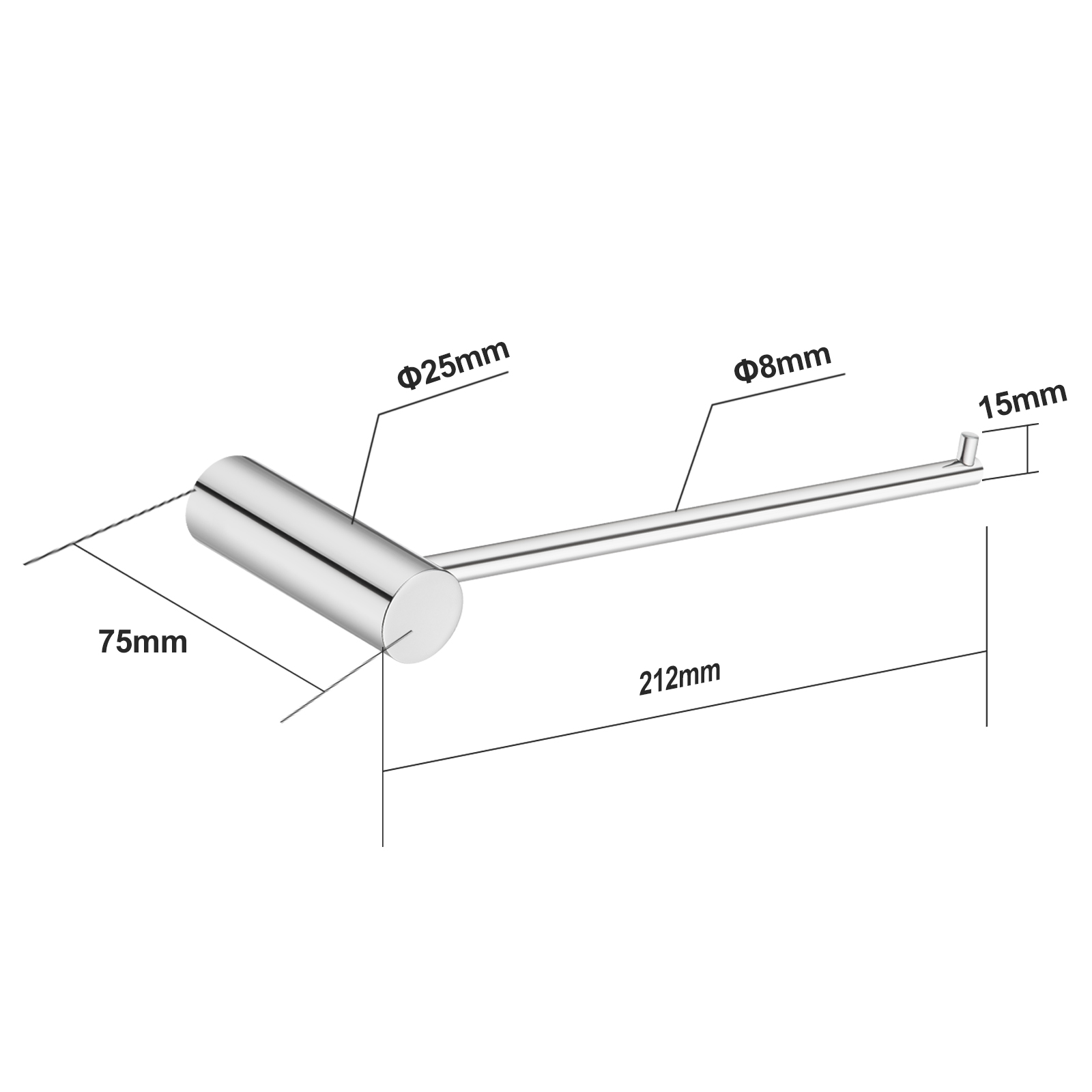 Aquaperla Chrome Hand Towel