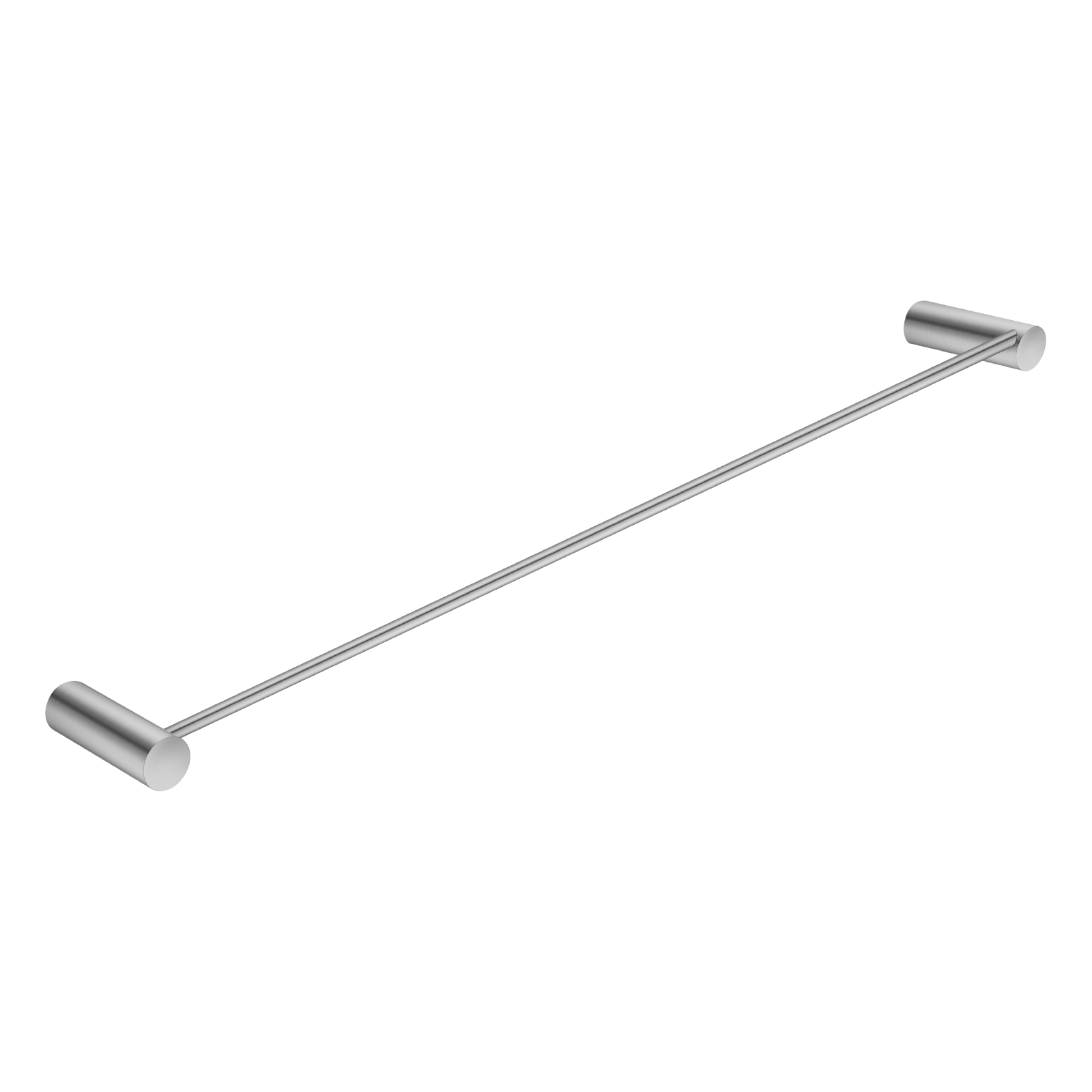 Aquaperla Brushed Nickel Single Towel Rail 600mm