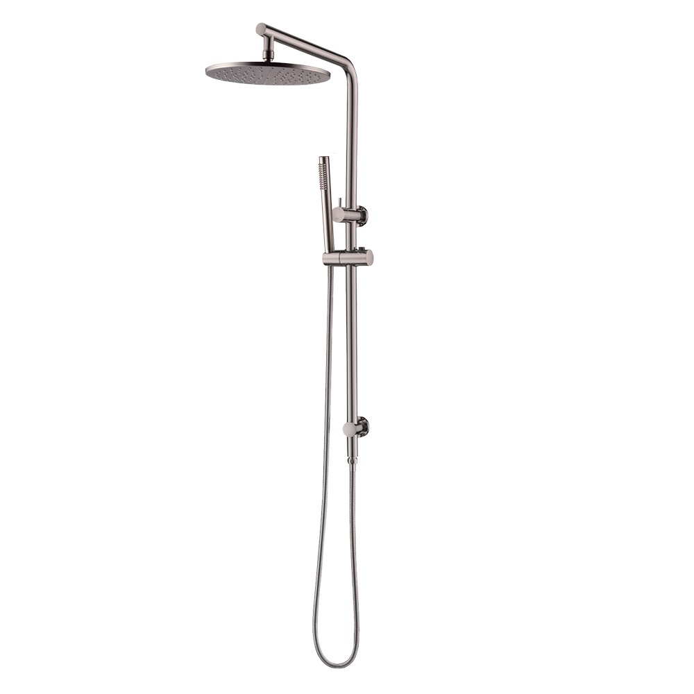 RUSHY Series Brushed Nickel 10″ Rain Shower Head (2128-A)