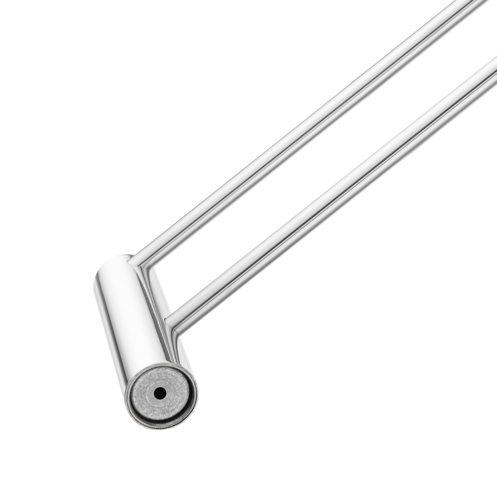 Aquaperla Chrome Double Towel Rail 600mm