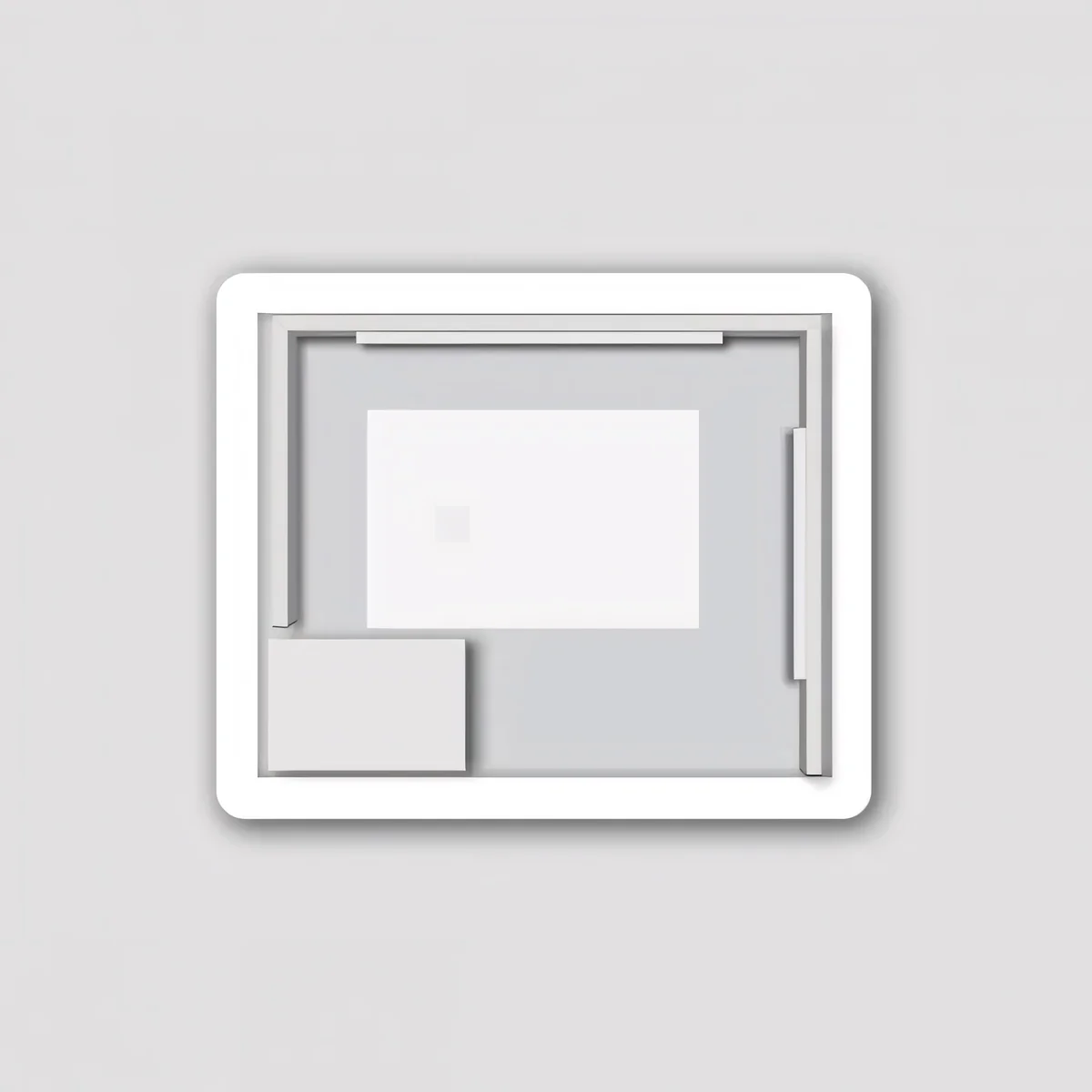 900*750mm Curved Rim Rectangle 3 Color Lighting Front & Backlit Acrylic LED Mirror Touch Sensor Switch Wall Mounted Vertical or Horizontal
