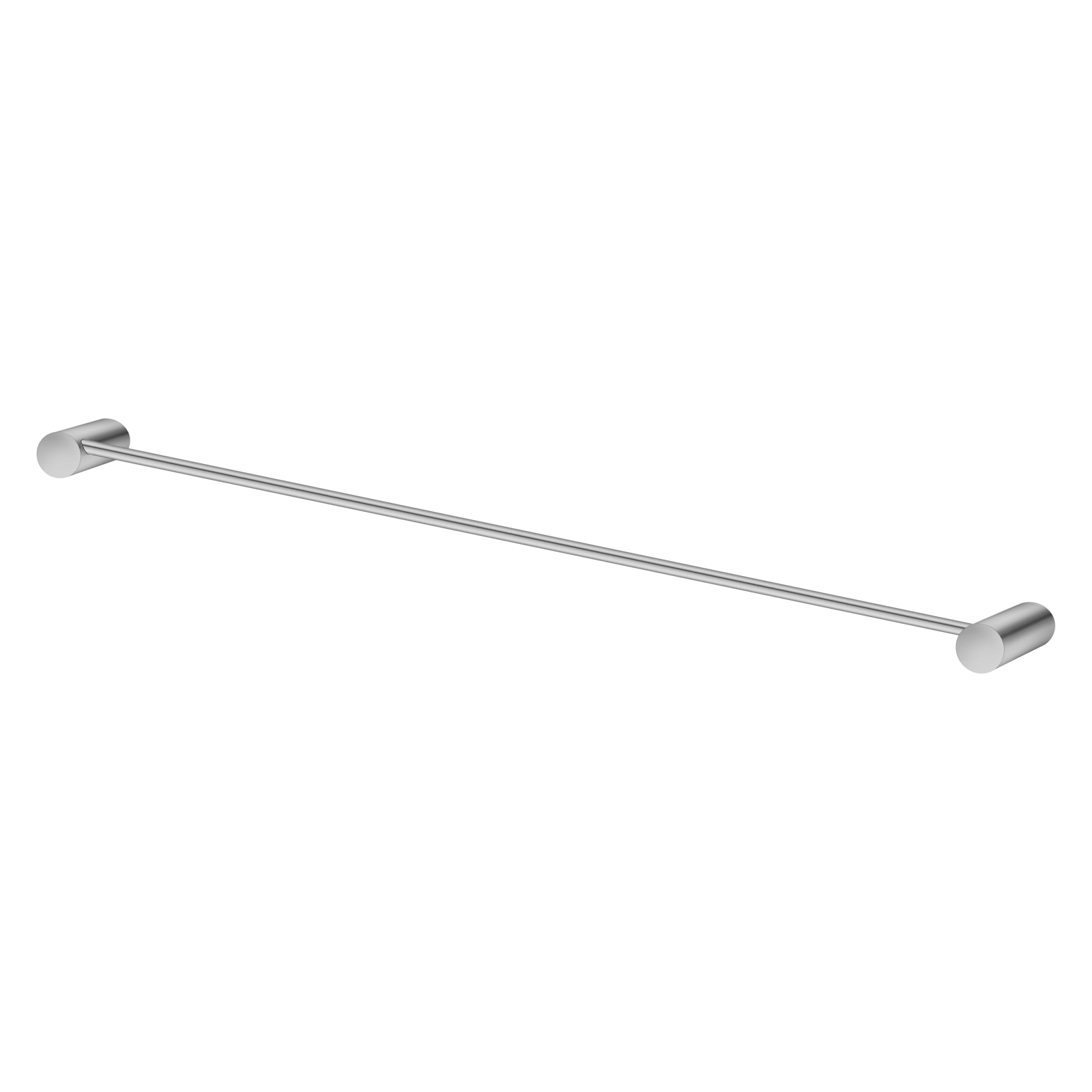 Aquaperla Brushed Nickel Single Towel Rail 600mm