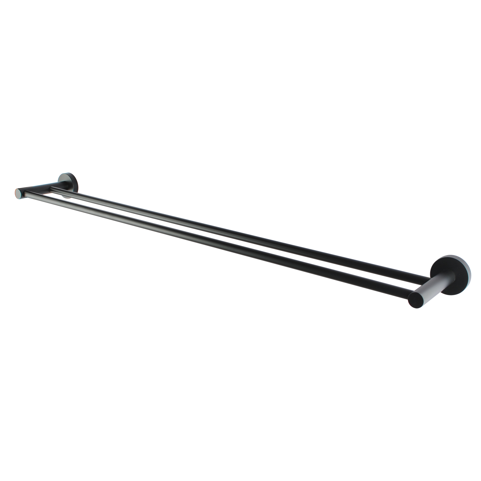 LUCID PIN - Black Cuttable Double Towel Rail