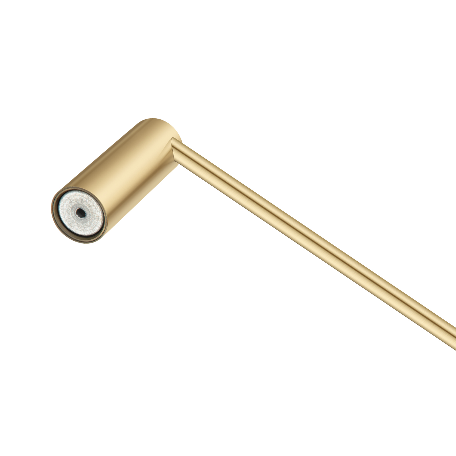 Aquaperla Brushed Brass Single Towel Rail 600mm