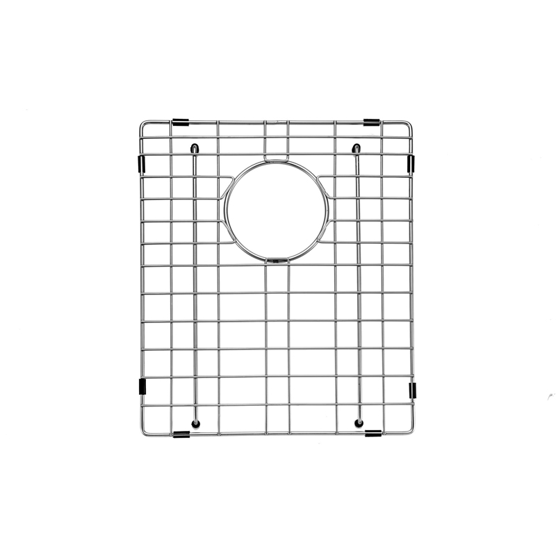 (C-390 Black)Round Corner Stainless Steel Gun Metal Grey PVD Coating Single Bowl Kitchen Sink(with Bottom Tray) 390*450*215mm