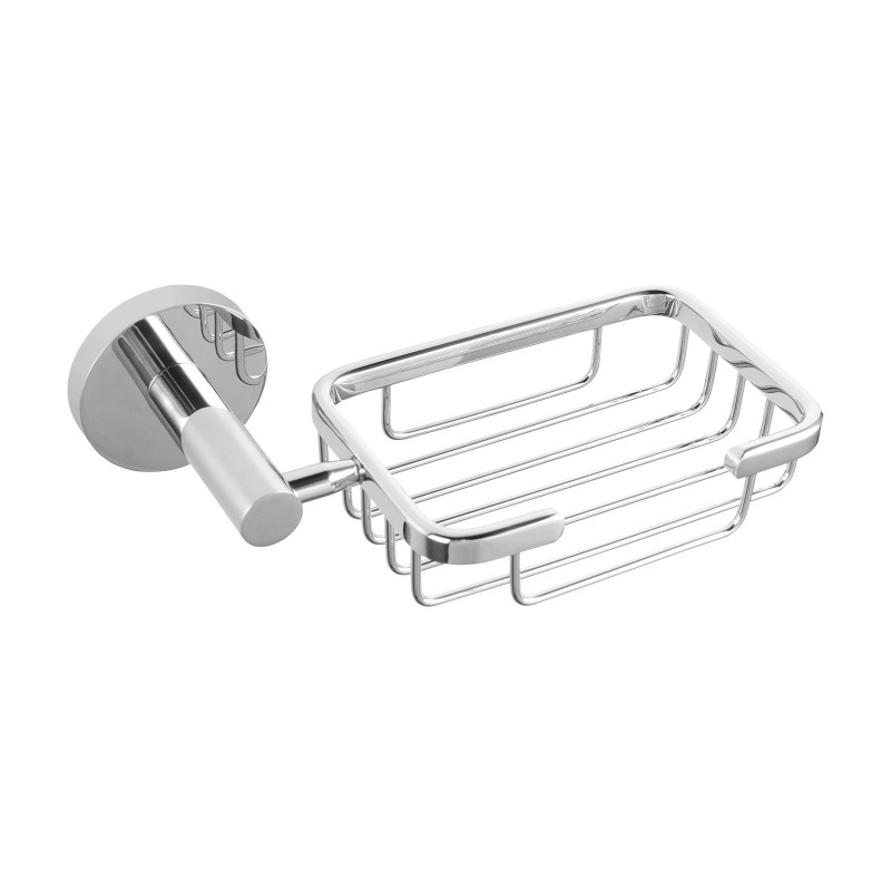 LUCID PIN Series Round Chrome Soap Dish Holder