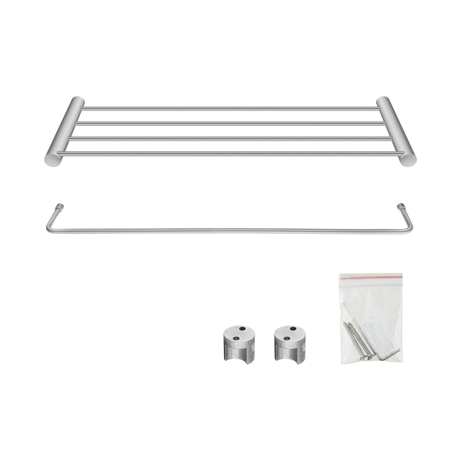 Aquaperla Brushed Nickel Shower Shelf