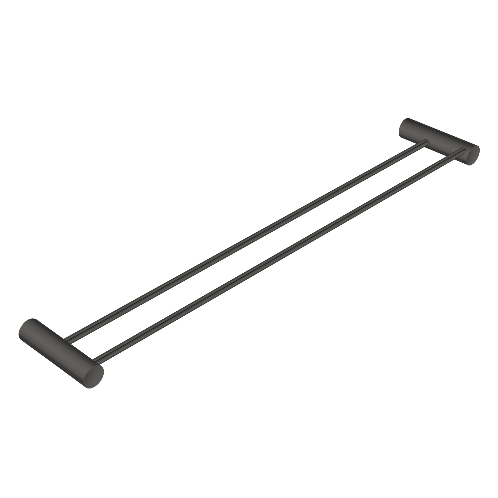 Aquaperla Gun Metal Grey Double Towel Rail 600mm
