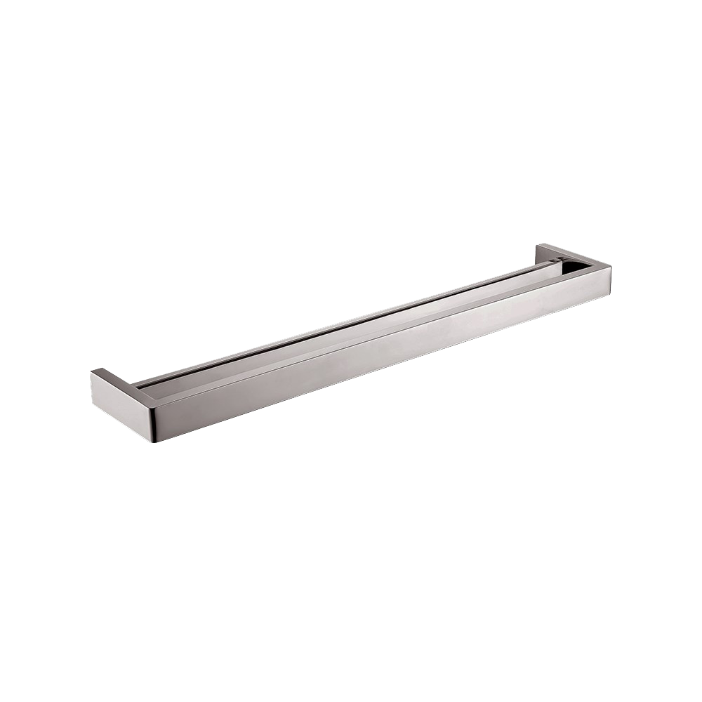 IVANO - 600mm Brushed Nickel Double Towel Rail