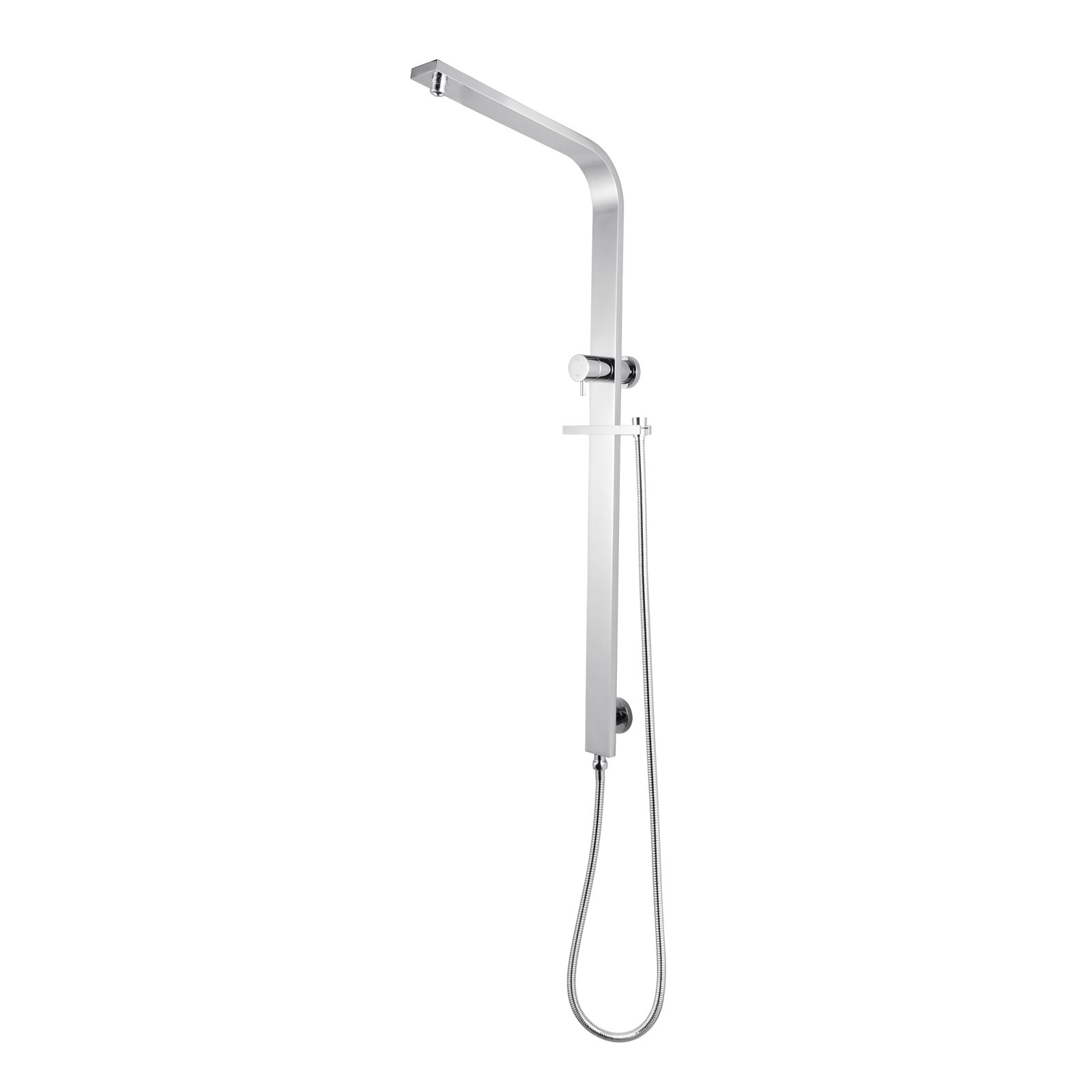 Aquaperla   Series Chrome Round Twin Shower Set