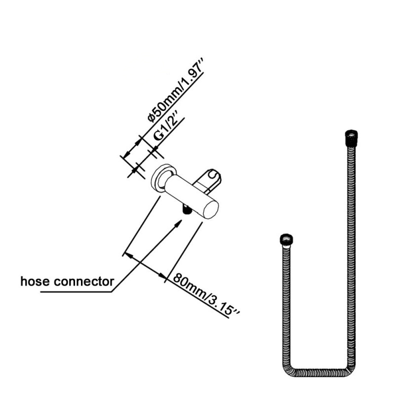 RUSHY Series Brushed Brass Rain Shower Head (2131)
