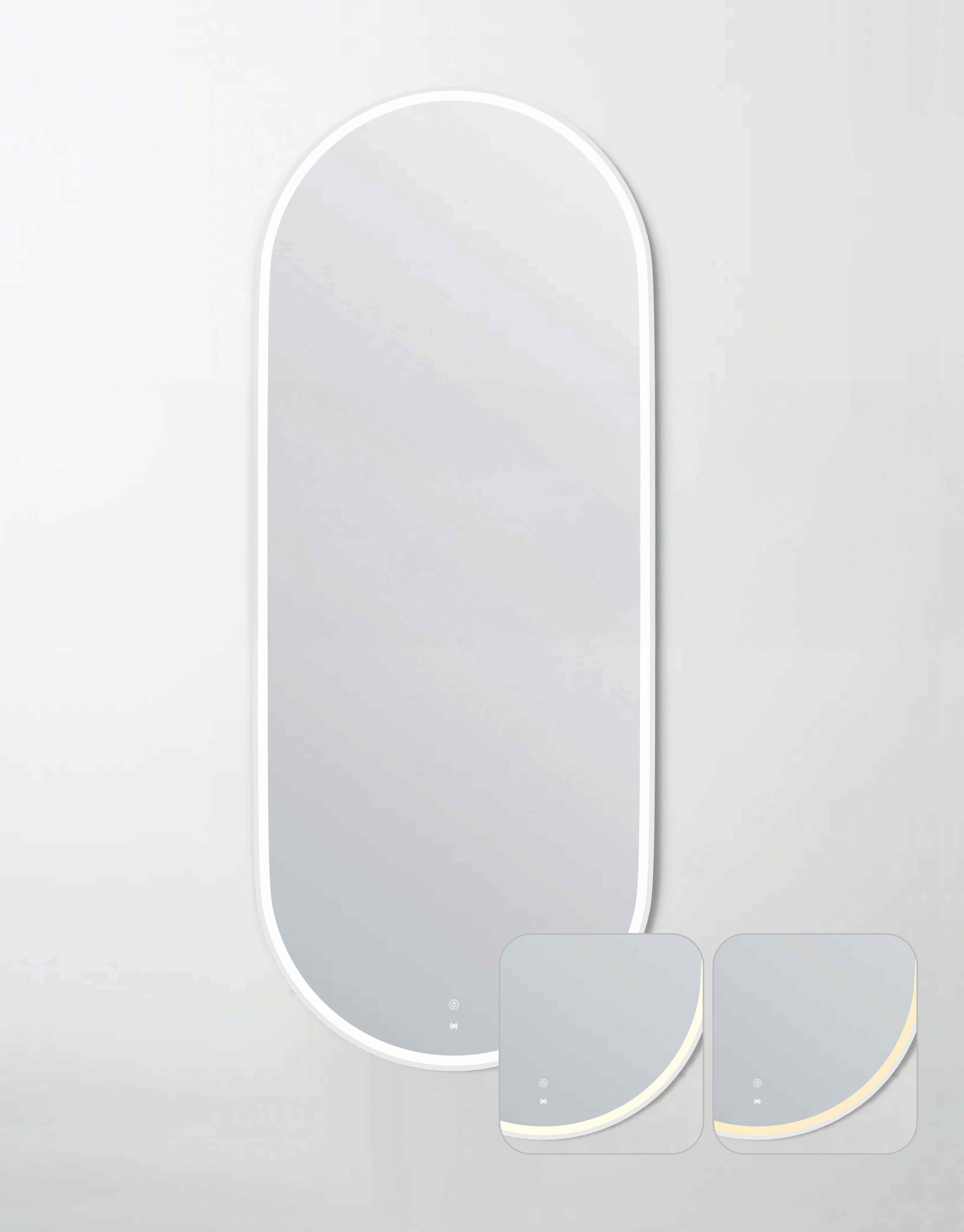 OTTI LED Noosa 1800(W)x750(H) White Metal Frame Mirror- Install Horizontal or Vertical
