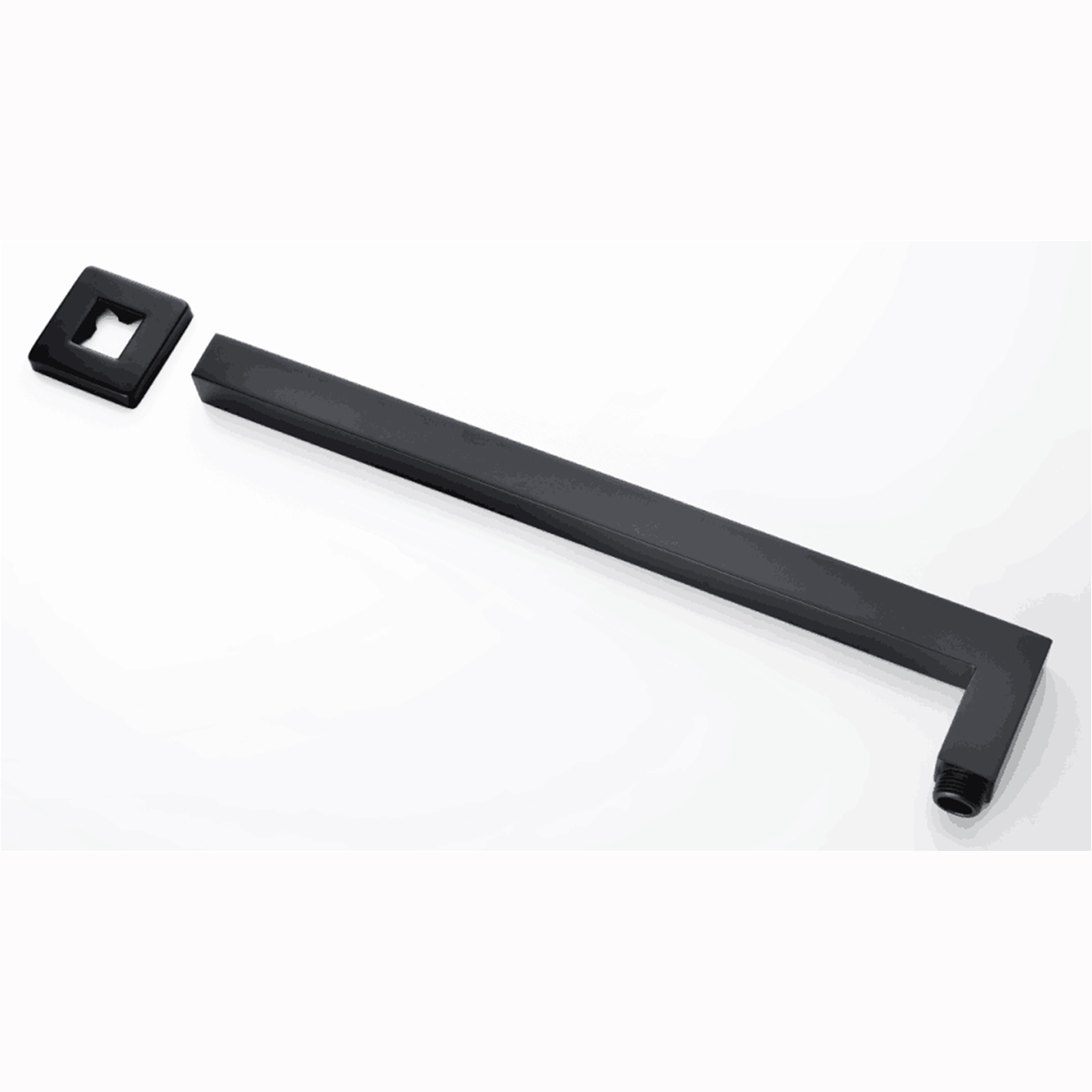 RUSHY Series Matte Black Shower Arm (250 mm Wall Mounted)