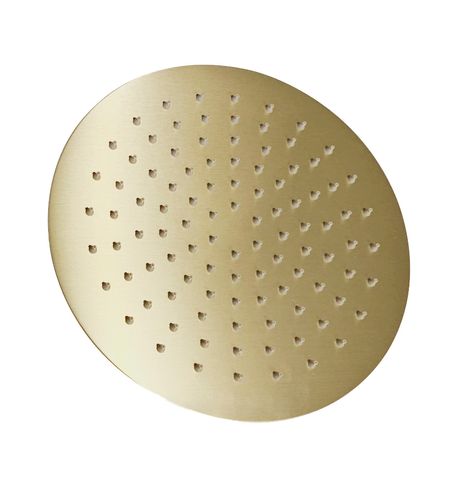 Vetto Shower Head Stainless Steel Round  250mm Argent Gold