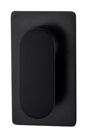Pavia 200mm Matte Black Ceiling Shower Arm Round