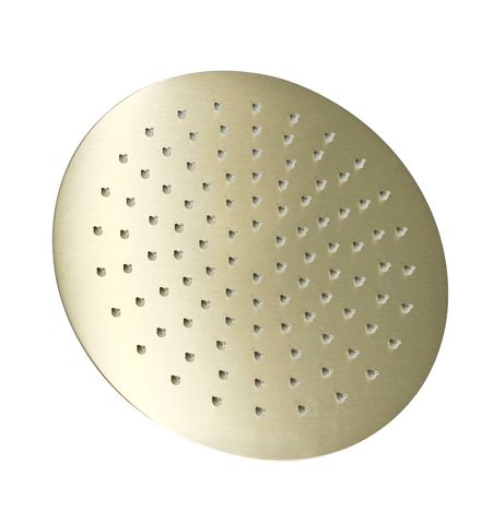 Vetto Shower Head Stainless Steel Round  250mm Brushed Gold