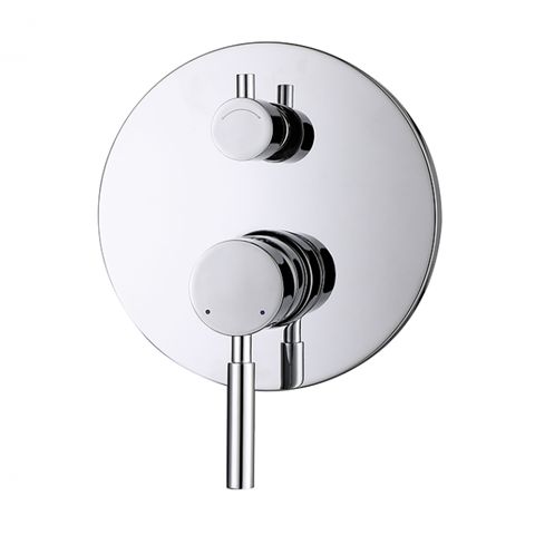 Pavia 200mm ChromeShower Head Stainless Steel Round