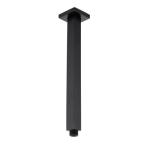 Taran 300mm Matte Black Ceiling Shower Arm Square