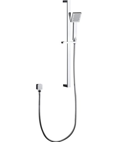 Taran 400mm Chrome Straight Wall Arm Square