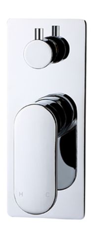 Taran 400mm Chrome Straight Wall Arm Square